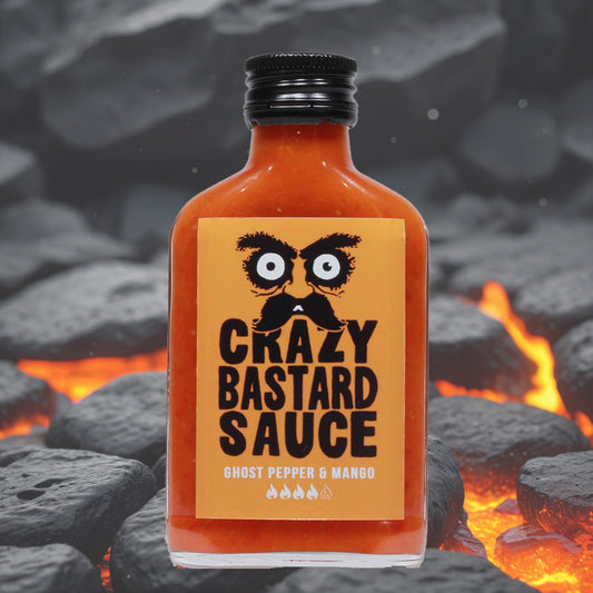 Crazy Bastard Ghost Pepper & Mango Hot Sauce