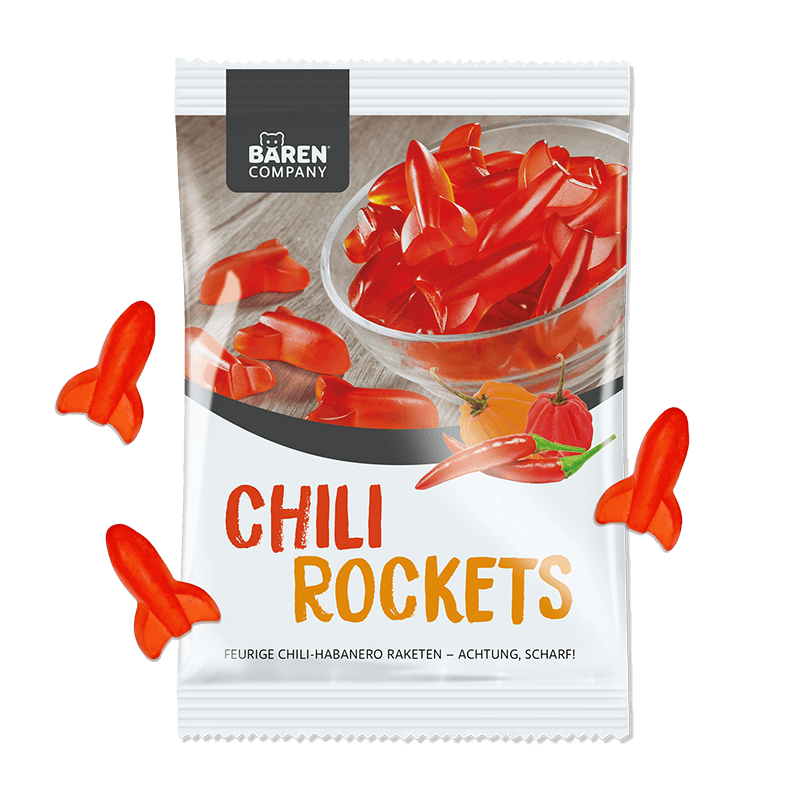 Scharfe Habanero Chili Rockets Fruchtgummis bei Peppers.ch