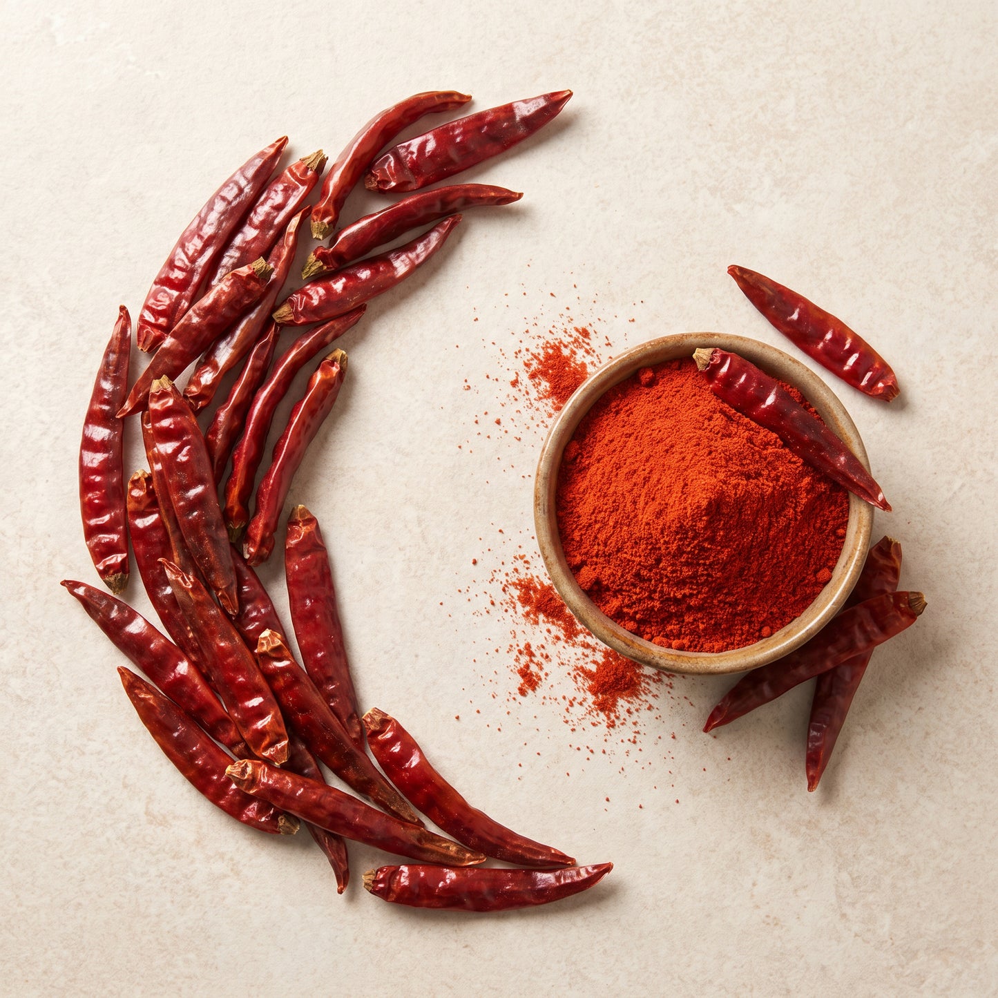 Kashmiri Mirch Chilipulver | mild, tiefrot, aromatisch | im Beutel | 50 Gr