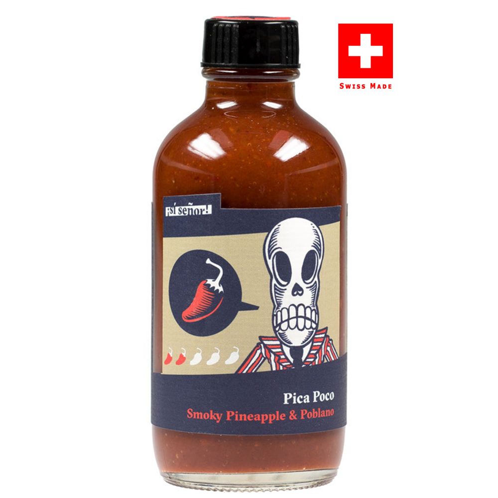 Pica Poco - Smoky Pineapple & Poblano-Swiss-Hot-Sauce-Si-Senor