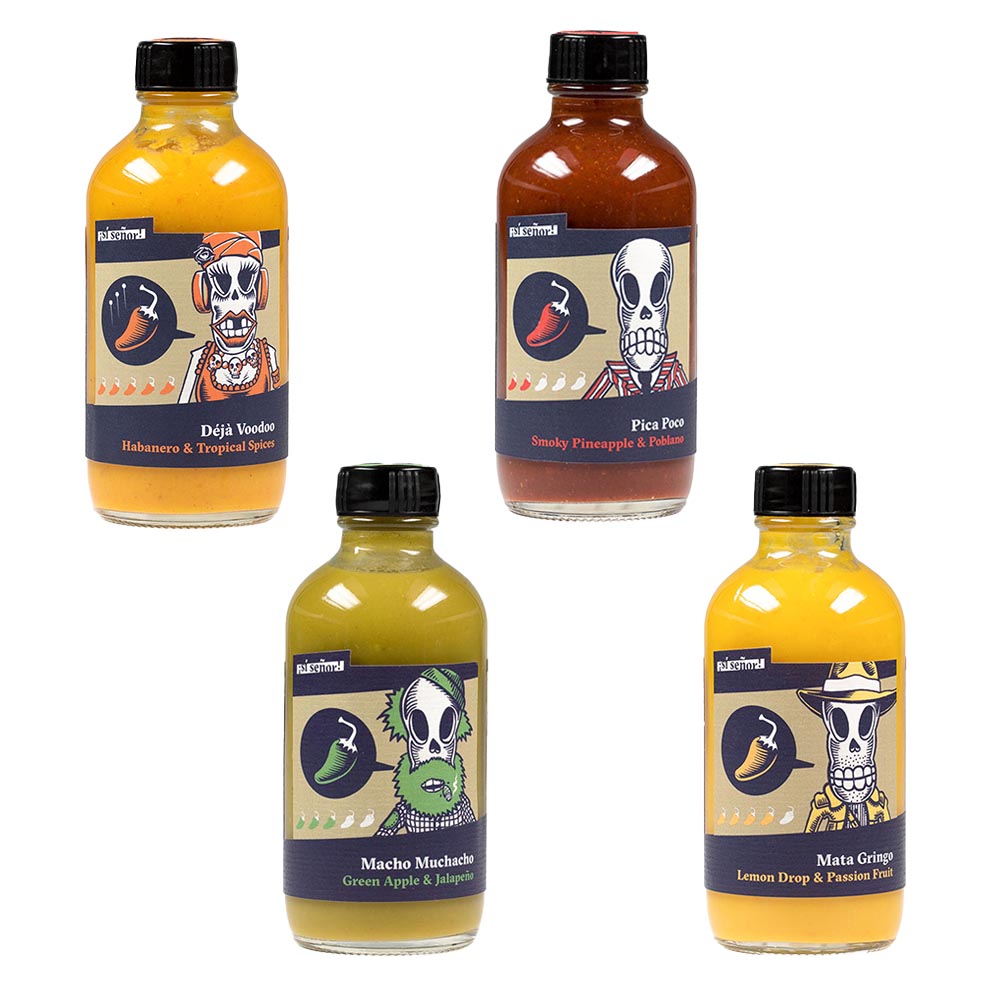 Sí Señor - Vier scharfe Schweizer Chilisaucen im Geschenkset