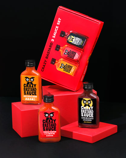 Crazy Bastard 3er Geschenkset | Hottest Ones | ca. 30'000 - 65'000 Scoville Units