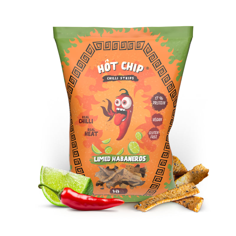 Hot Chip Strips Limed Habaneros | scharfer Knabberspass | 80 Gr