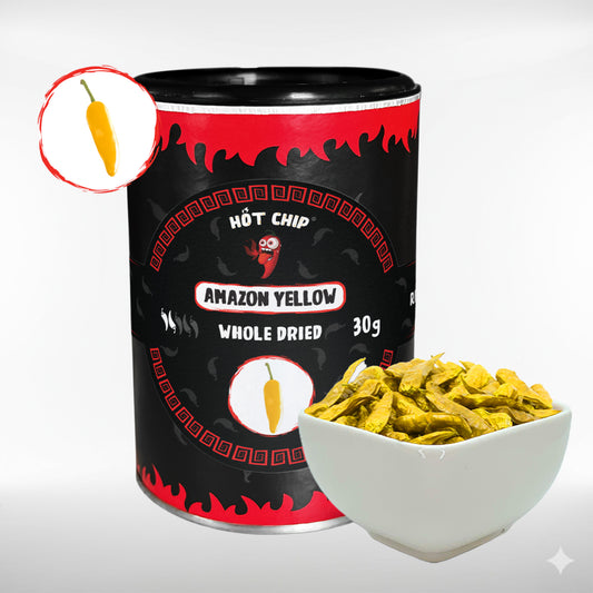 Amazon Yellow Chilis | sehr scharf, aromatisch | getrocknet | 30 Gr