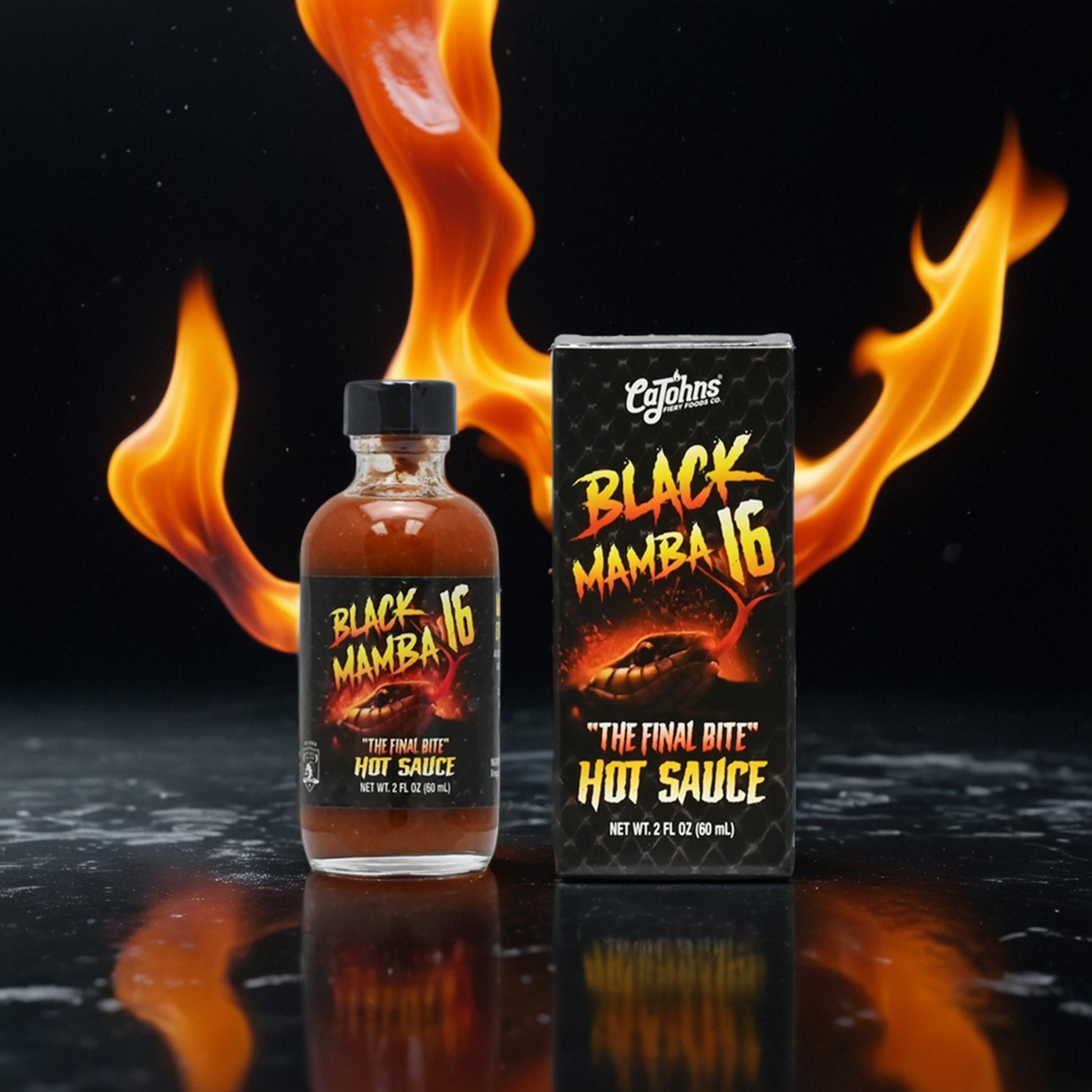 Cajohn's Black Mamba 16 Fatal Bite Hot Sauce