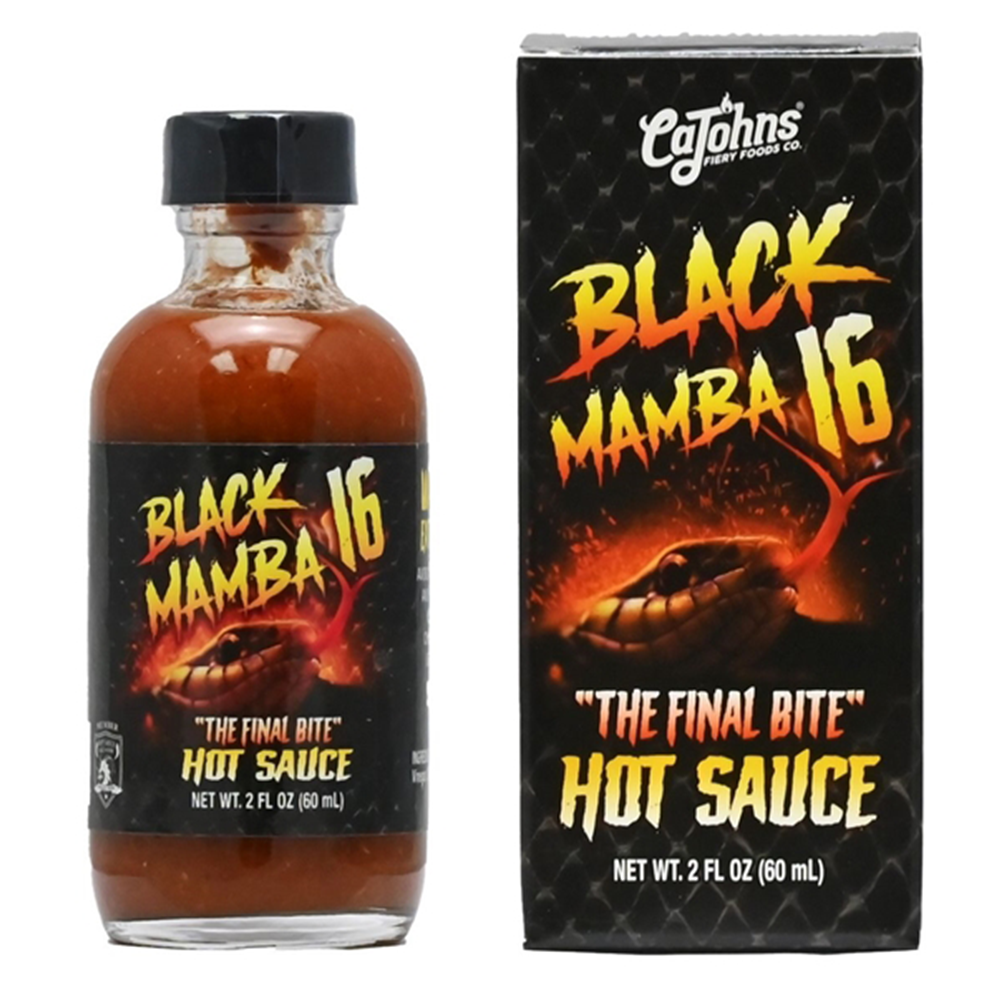 Cajohn's Black Mamba 16 Fatal Bite Hot Sauce
