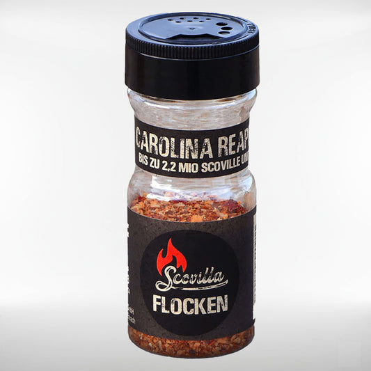 Carolina Reaper Chiliflocken | extrem scharfe, aromatische Chiliflocken -  im Shaker | 25 Gramm