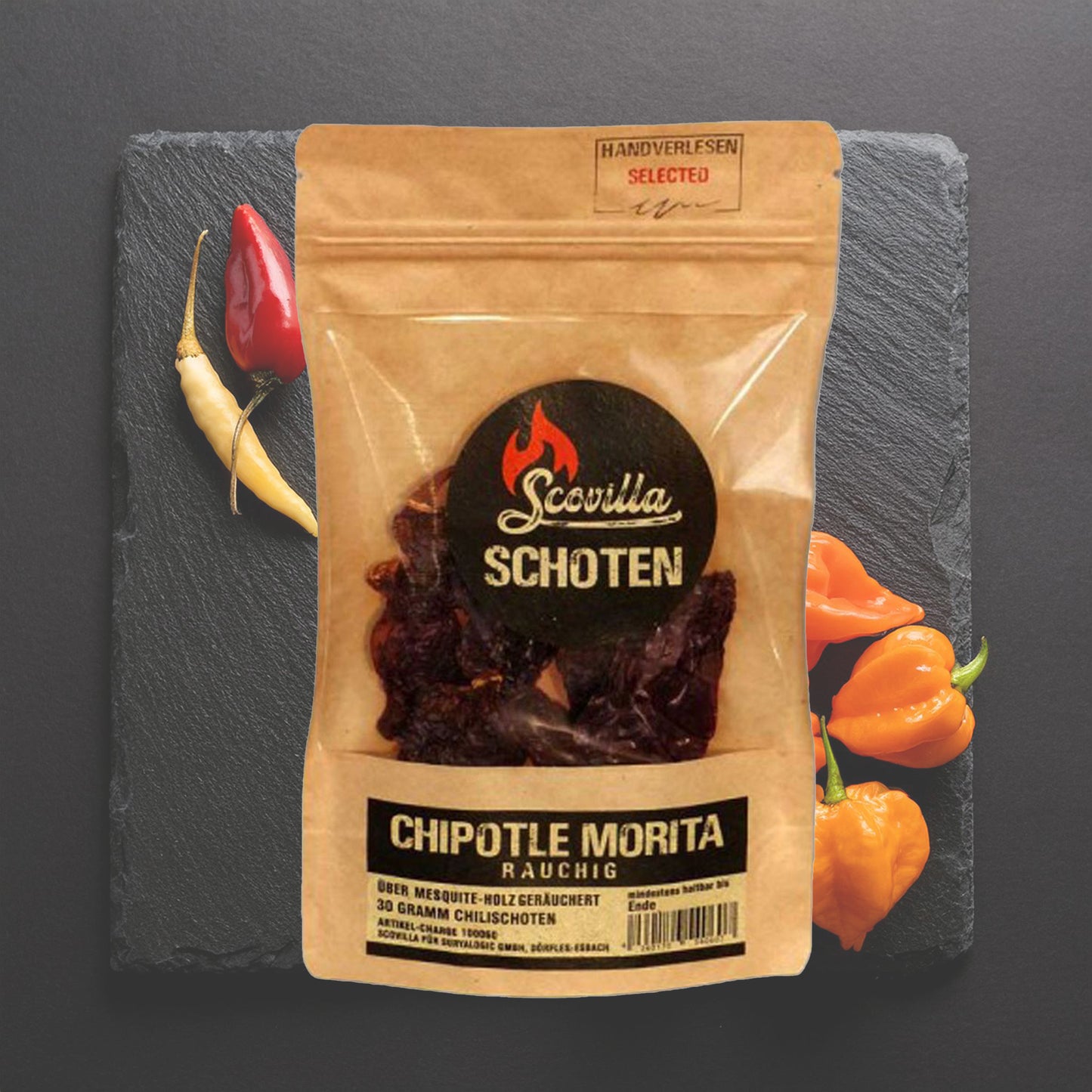 Chipotle Morita Chili Schoten | rauchig, süssliche Noten | getrocknet 30 gr