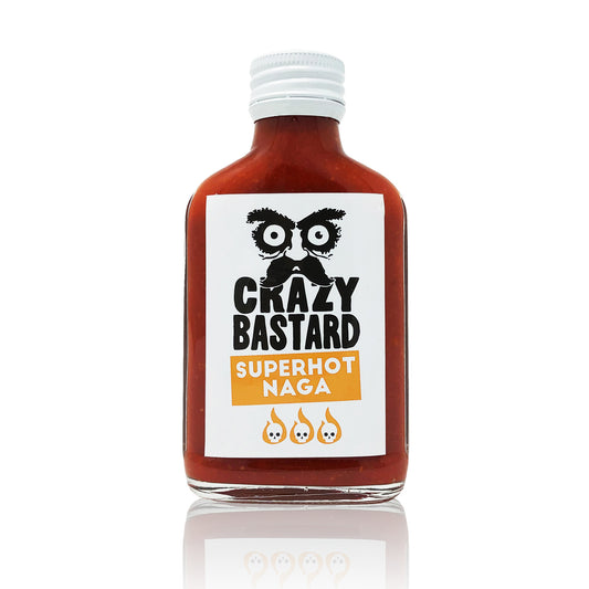 Crazy Bastard Superhot Naga (Bhut Jolokia) Hot Sauce