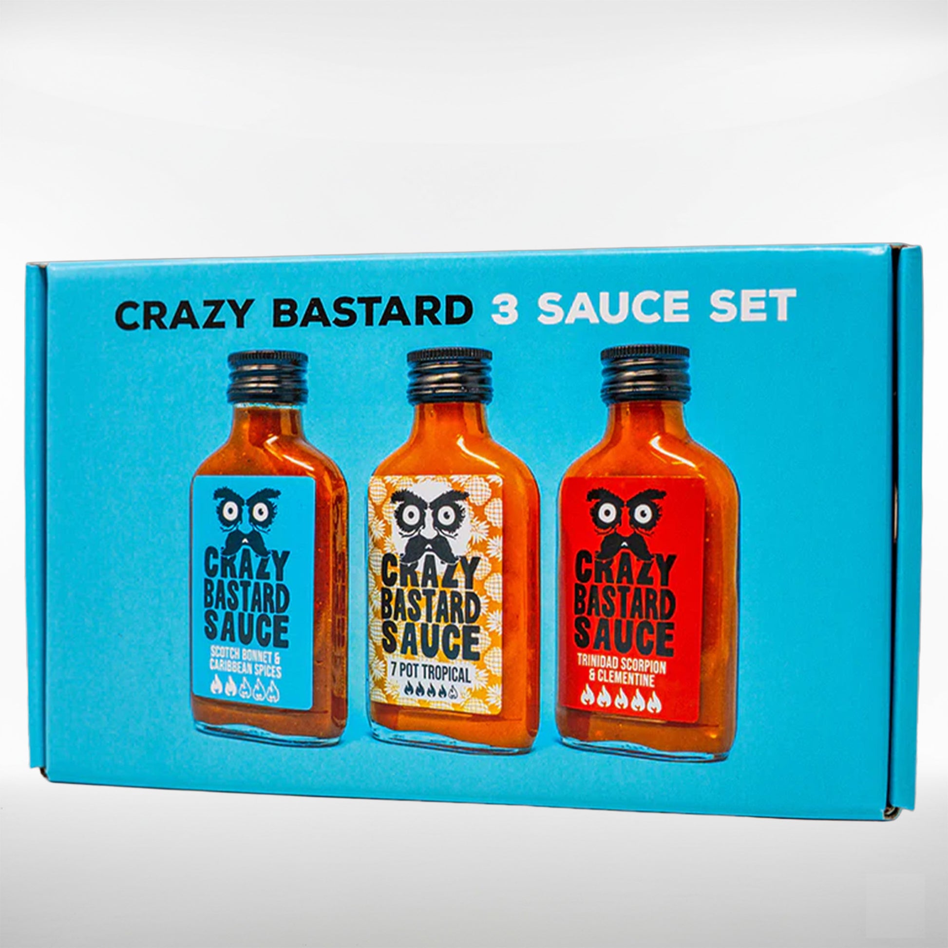 Crazy Bastard 3er Geschenkset | Caribbean Style | medium bis mega scharf