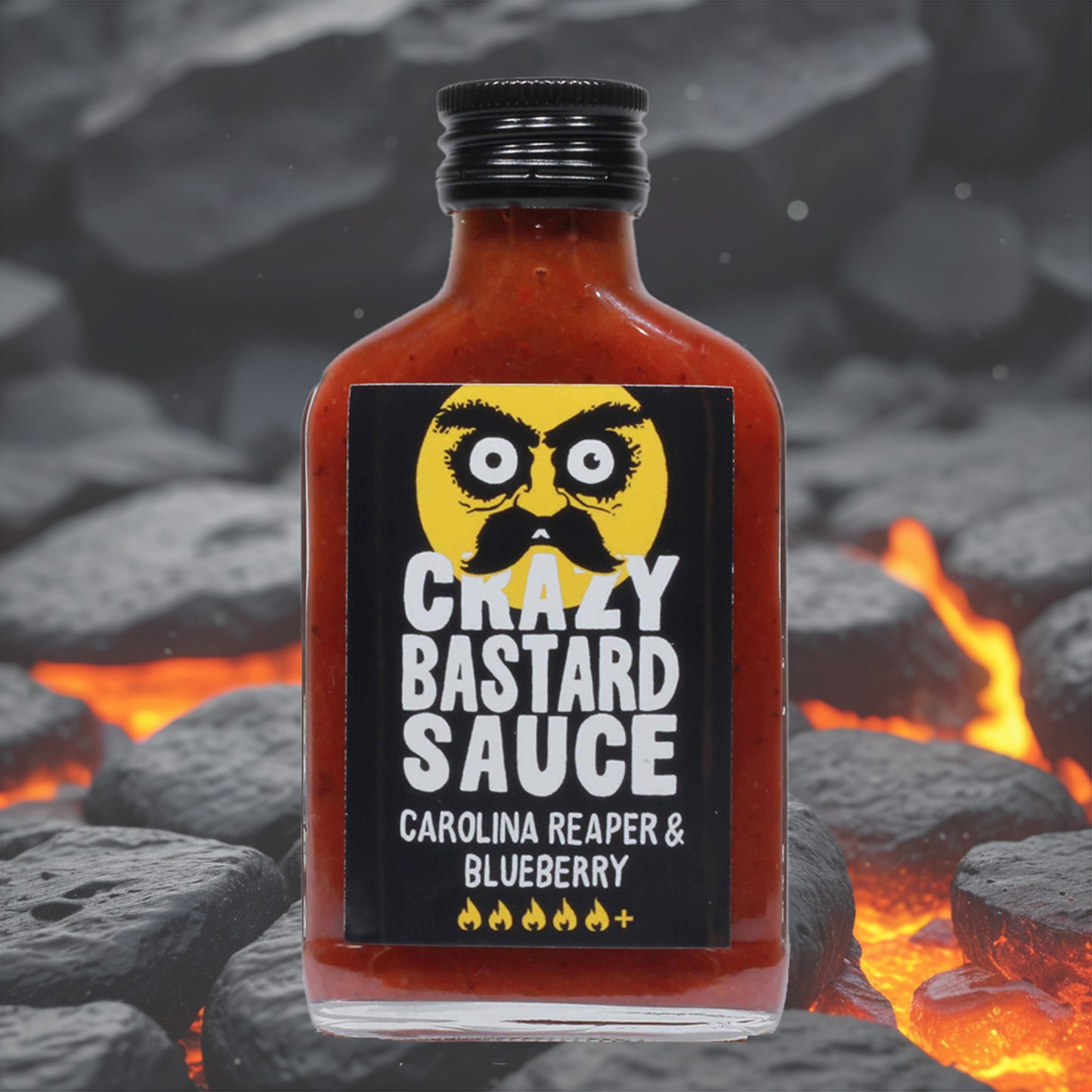 Crazy Bastard Carolina Reaper & Blaubeere Hot Sauce