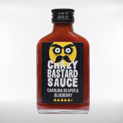 Crazy Bastard Carolina Reaper & Blaubeere Hot Sauce