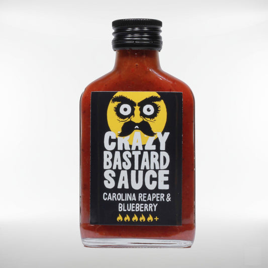 Crazy Bastard Carolina Reaper & Blaubeere Hot Sauce