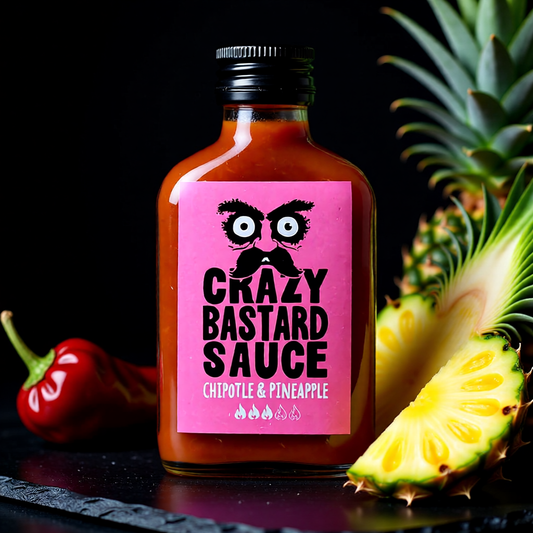Crazy Bastard Chipotle &amp; Ananas Hot Sauce (100 ml)