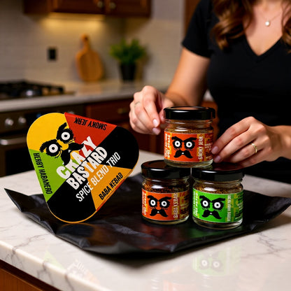 Crazy Bastard Sauce Spice Blend Trio – 3 Gewürzmischungen im GeschenkSet (3 x ca. 17 g)