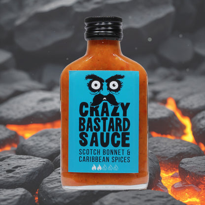 Crazy Bastard Scotch Bonnet & Caribbean Spicy Hot Sauce