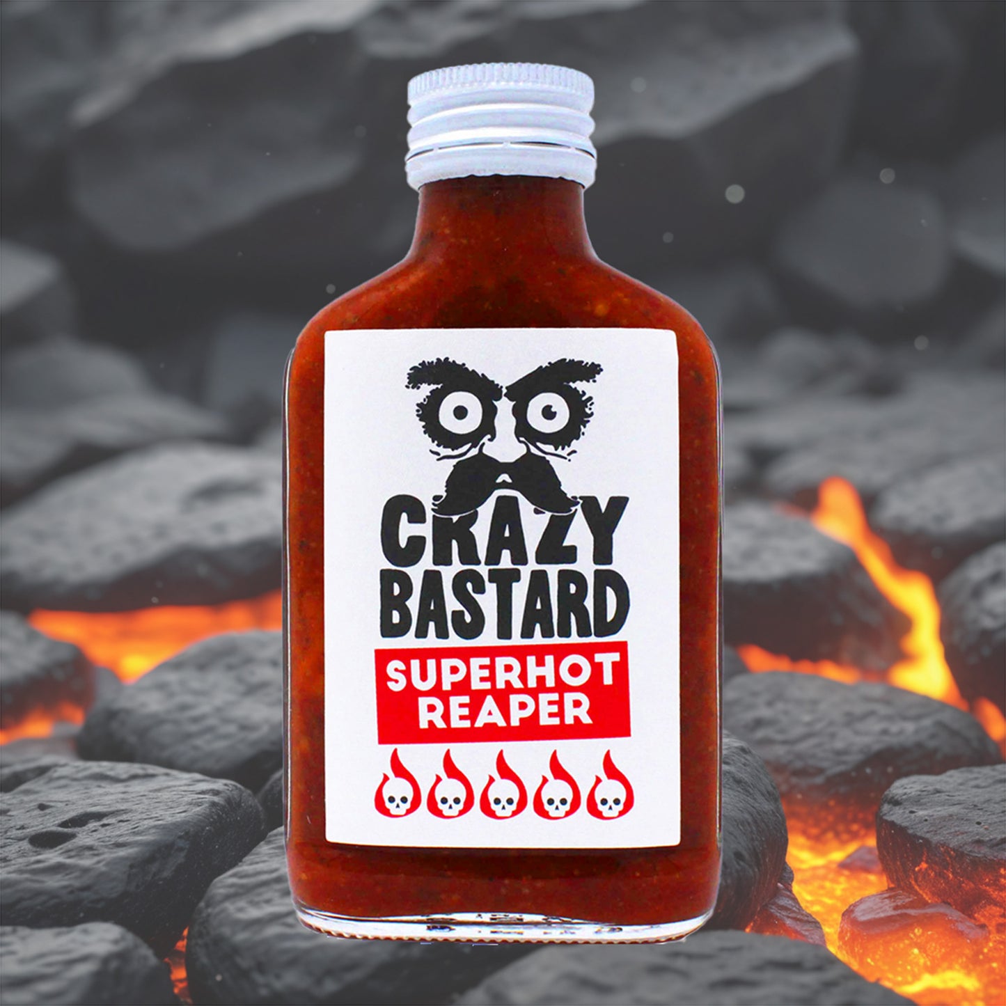 Crazy Bastard Superhot Carolina Reaper Super Hot Sauce