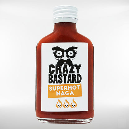 Crazy Bastard Superhot Naga (Bhut Jolokia) Hot Sauce