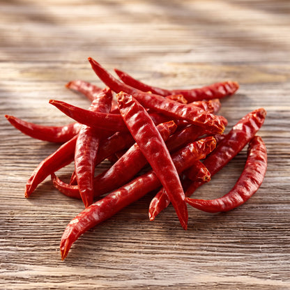 De Arbol Chili-Schoten | direkte schärfe,erdig, leicht rauchig | getrocknet | 20 gr