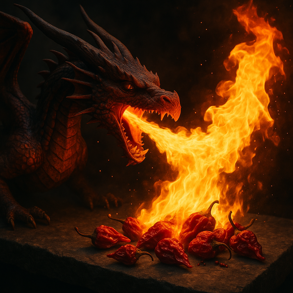 Dragon’s Breath Chillis | extrem Scharf, bis zu 2,48 Mio SHU | getrocknet |10 gr