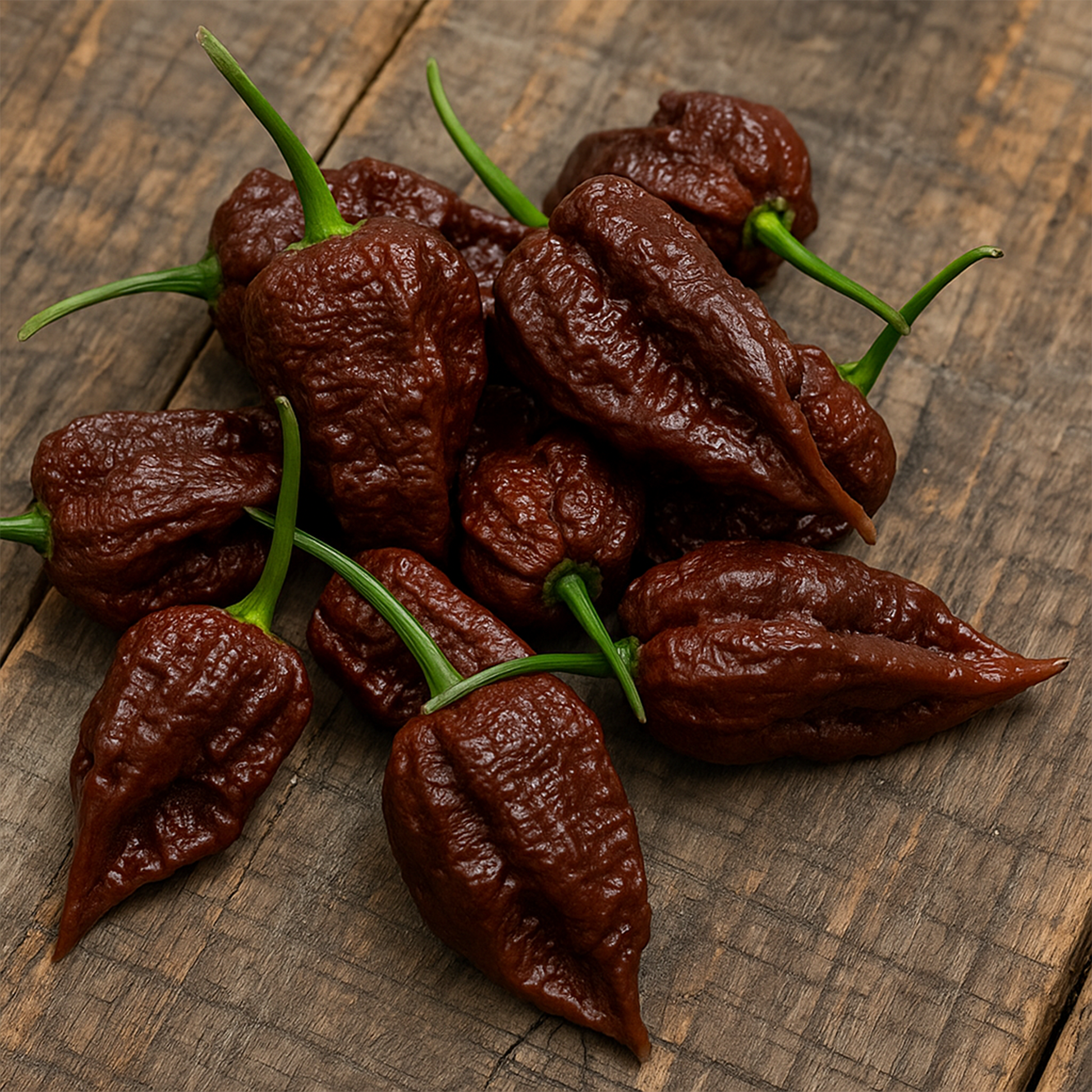 Getrocknete Chocolate Bhutlah Chili Schoten