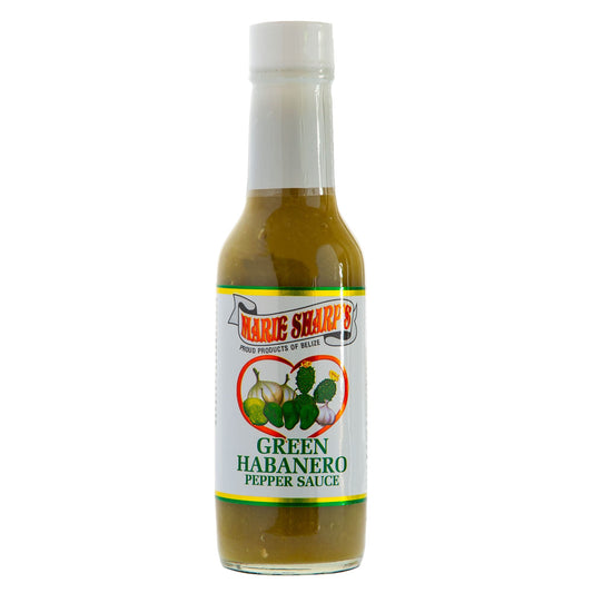 Marie Sharp's Green Nopal Habanero Sauce, 148-ml-Flasche von vorne