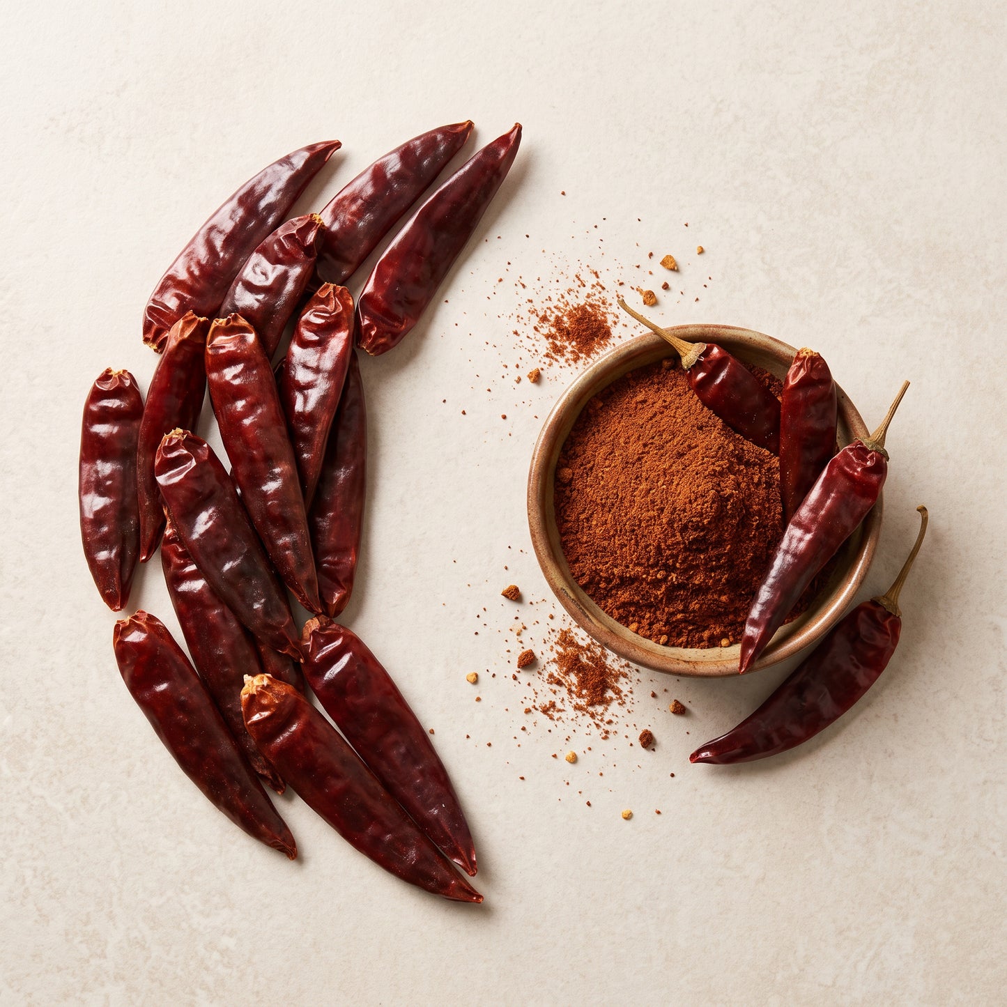 Guajillo Chilipulver | leicht süss, fruchtig, mild | im Beutel | 20 Gr