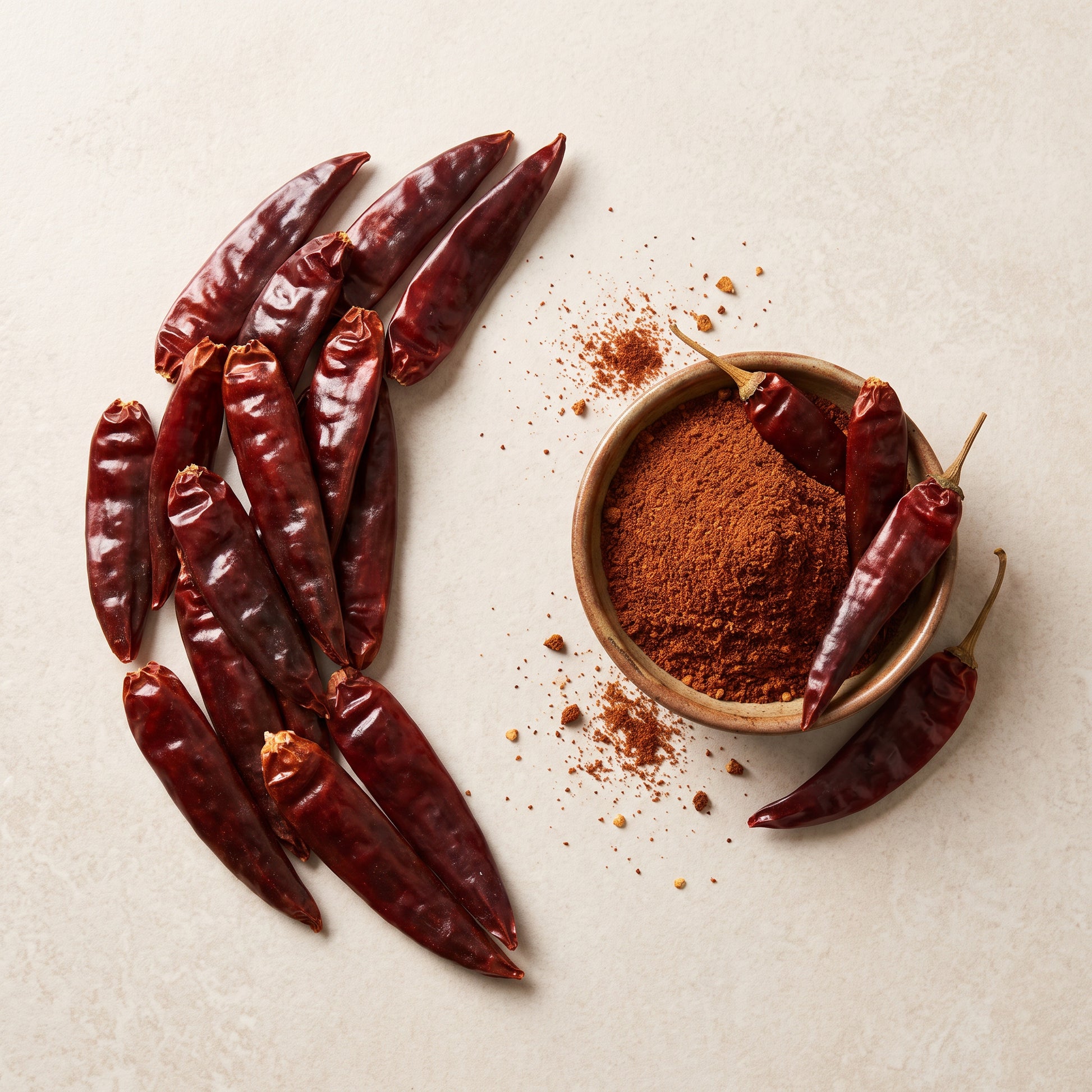 Guajillo Chilipulver | leicht süss, fruchtig, mild | im Beutel | 20 Gr
