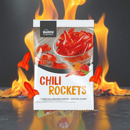 Scharfe Habanero Chili Rockets Fruchtgummis