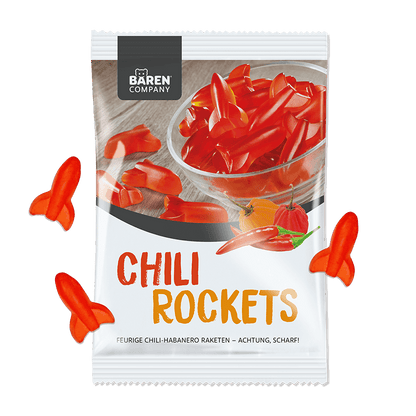Scharfe Habanero Chili Rockets Fruchtgummis bei Peppers.ch