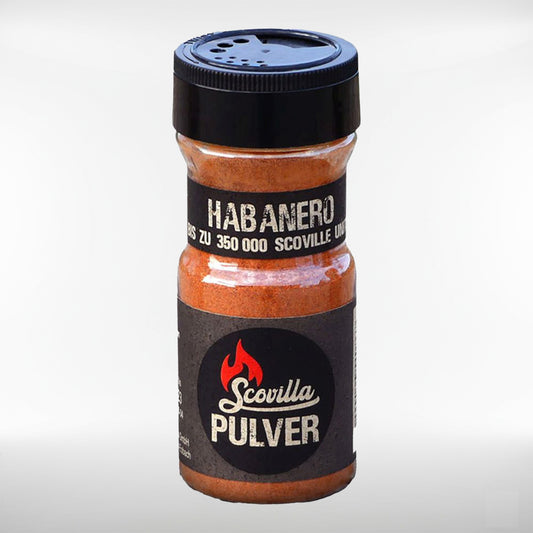 Habanero Chilipulver | fruchtig, scharf - im Shaker | 50 Gramm
