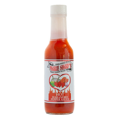 Marie Sharp's Hot Habanero Sauce, 148-ml-Flasche von vorne