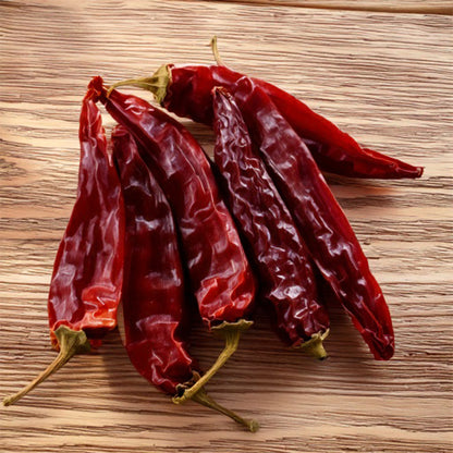 Rote Kashmiri Chili-Schoten | milde Schärfe | getrocknet | 50 Gr