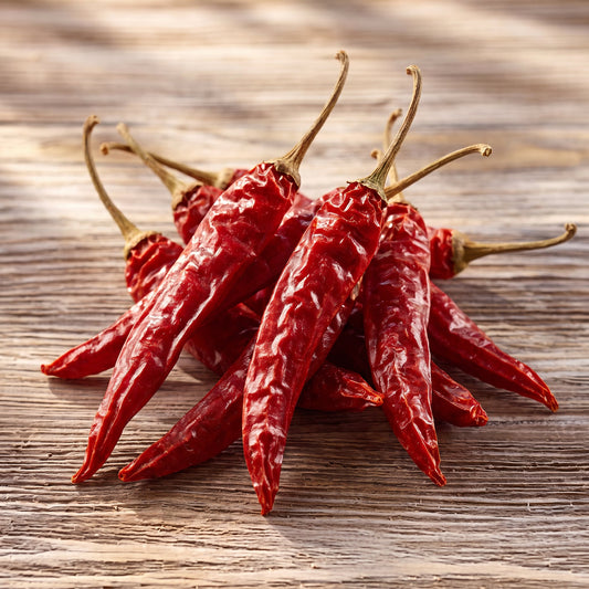 Rote Kashmiri Chili-Schoten | milde Schärfe | getrocknet | 20 Gr
