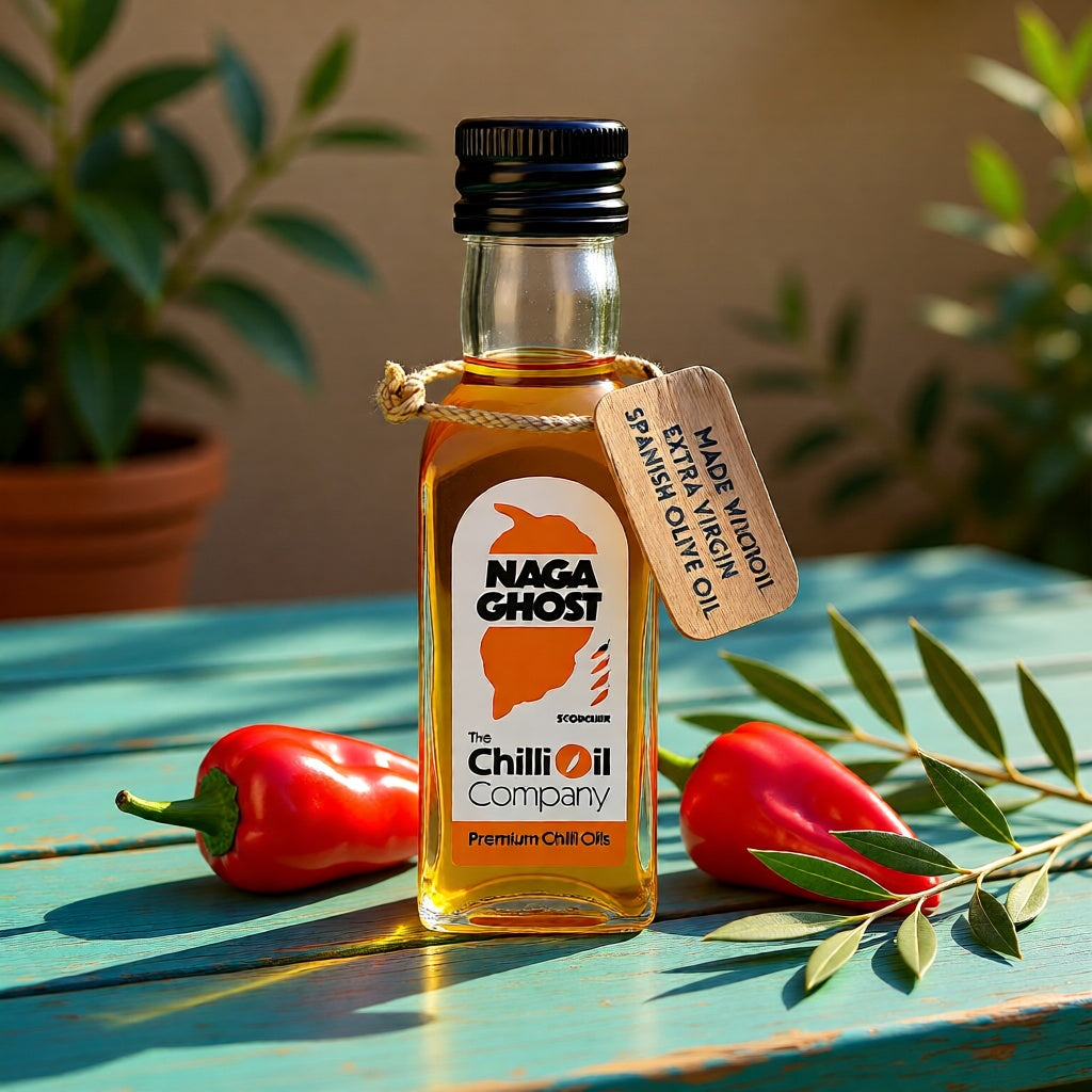 Naga Bhut Jolokia (Ghost Pepper) Chili-Öl – extrem scharf &amp; intensiv (125 ml)
