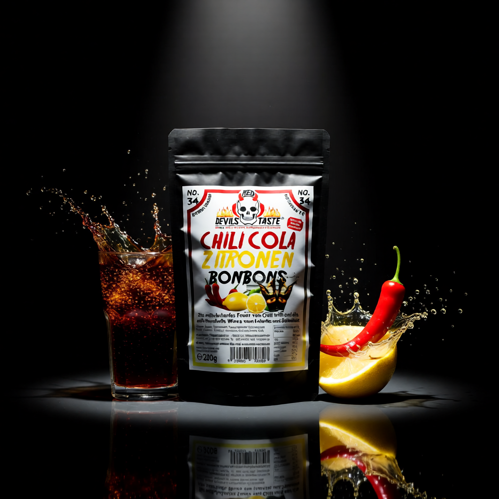 Cola Zitronen Chili Bonbons | extrascharf | 200 Gramm