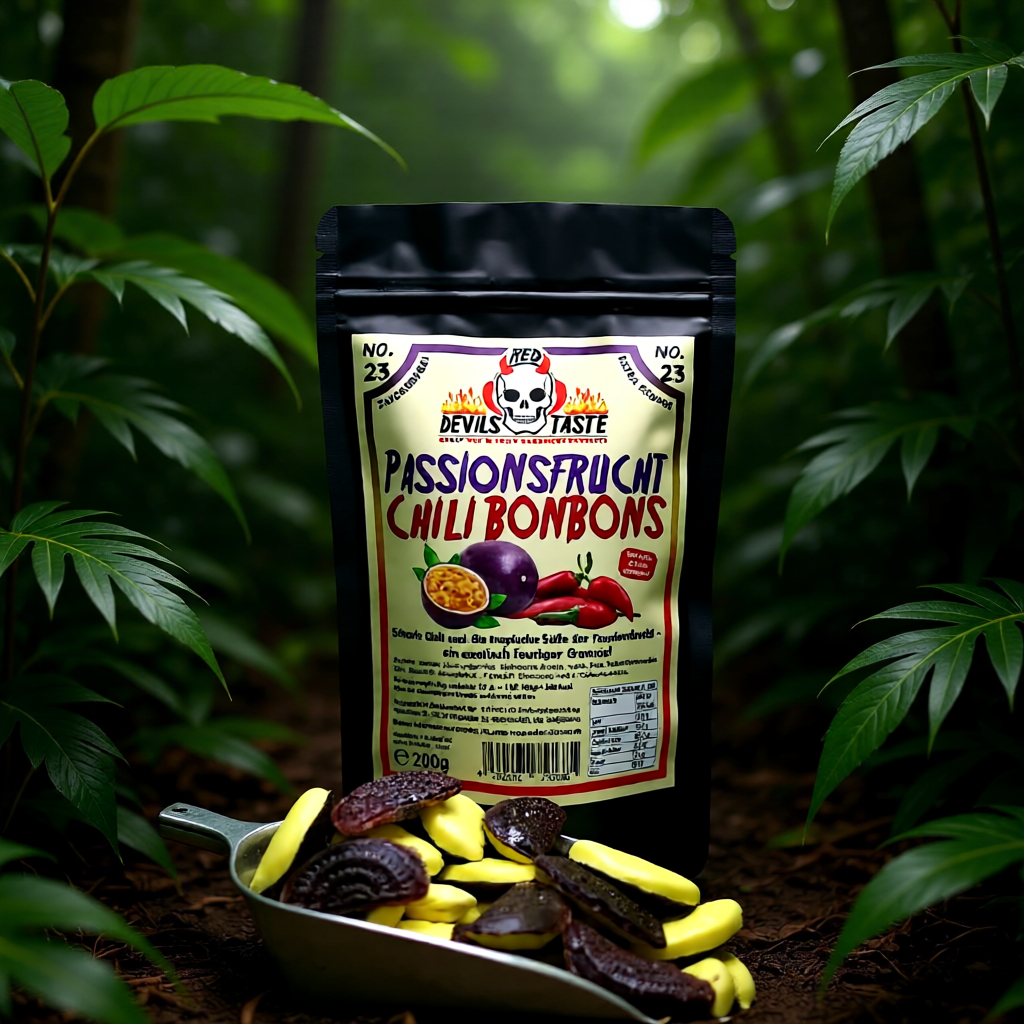 Passionsfrucht Chili Bonbons | scharf, tropisch, fruchtig | 200 Gramm
