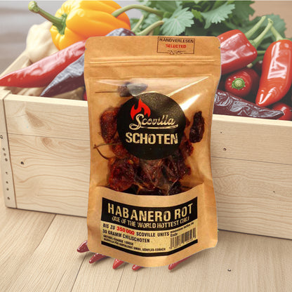 Rote Habanero Chili Schoten | feurig, fruchtig | getrocknet 30 gr