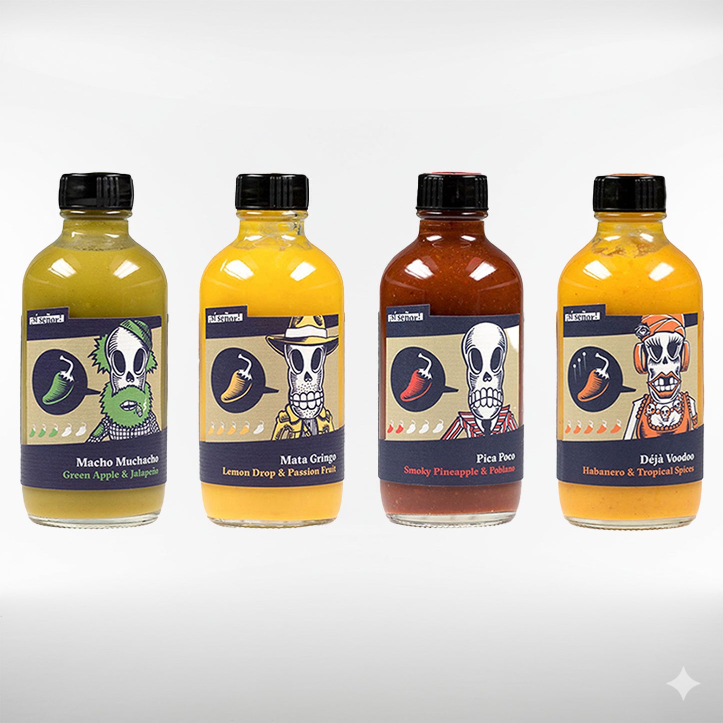 Sí Señor | Vier scharfe Schweizer Chilisaucen im Geschenkset