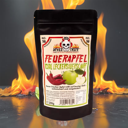 Chili Saurer Apfel Bonbons | mittelscharf, fruchtig | 200 Gramm