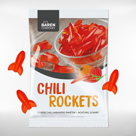 Scharfe Habanero Chili Rockets | süss scharfe Fruchtgummis  | 150 Gr