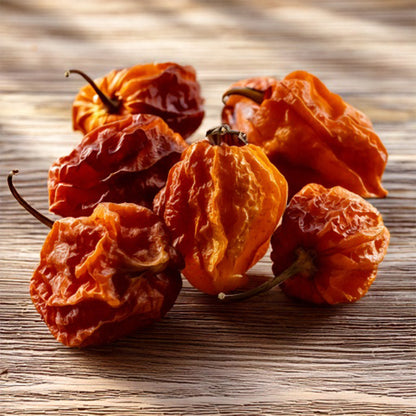 Scotch Bonnet Chili-Schoten | karibisch fruchtig | getrocknet | 25 Gr