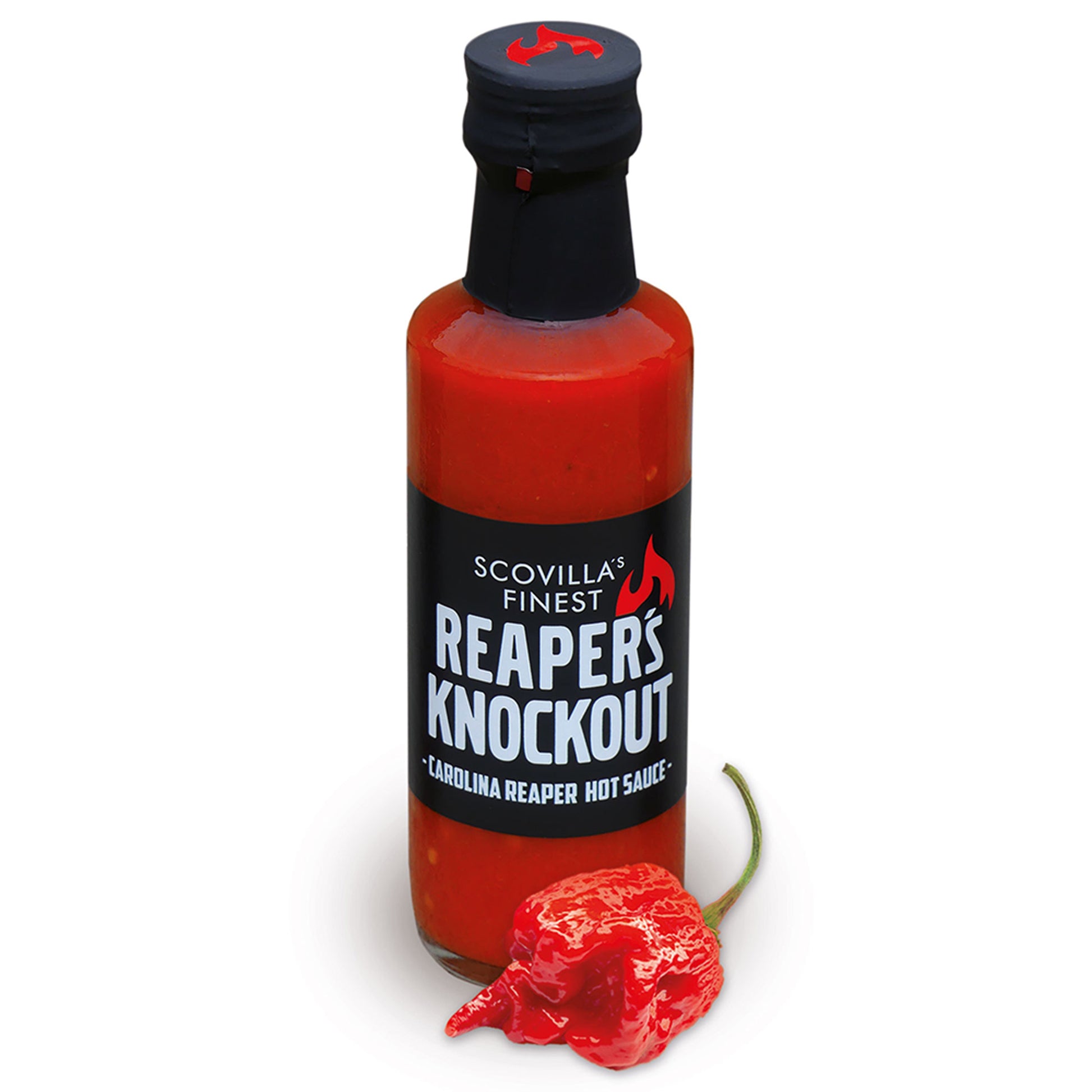 Scovilla Reaper's KnockOut Hotsauce mit Carolina Reaper Chili