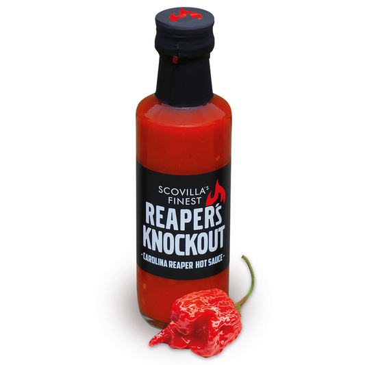 Scovilla Reaper's KnockOut Hotsauce mit Carolina Reaper Chili