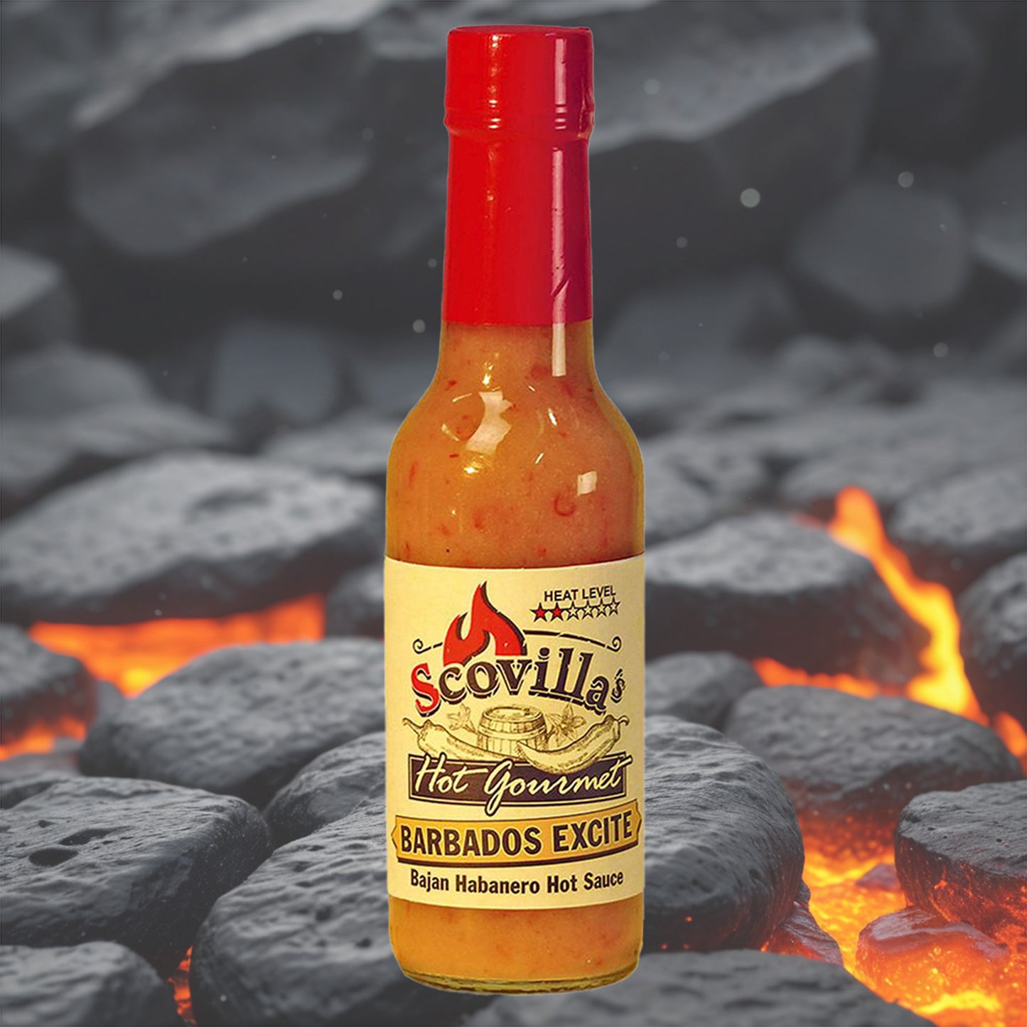 Scovilla Hot Gourmet BARBADOS EXCITE Bajan Habanero Hot Sauce