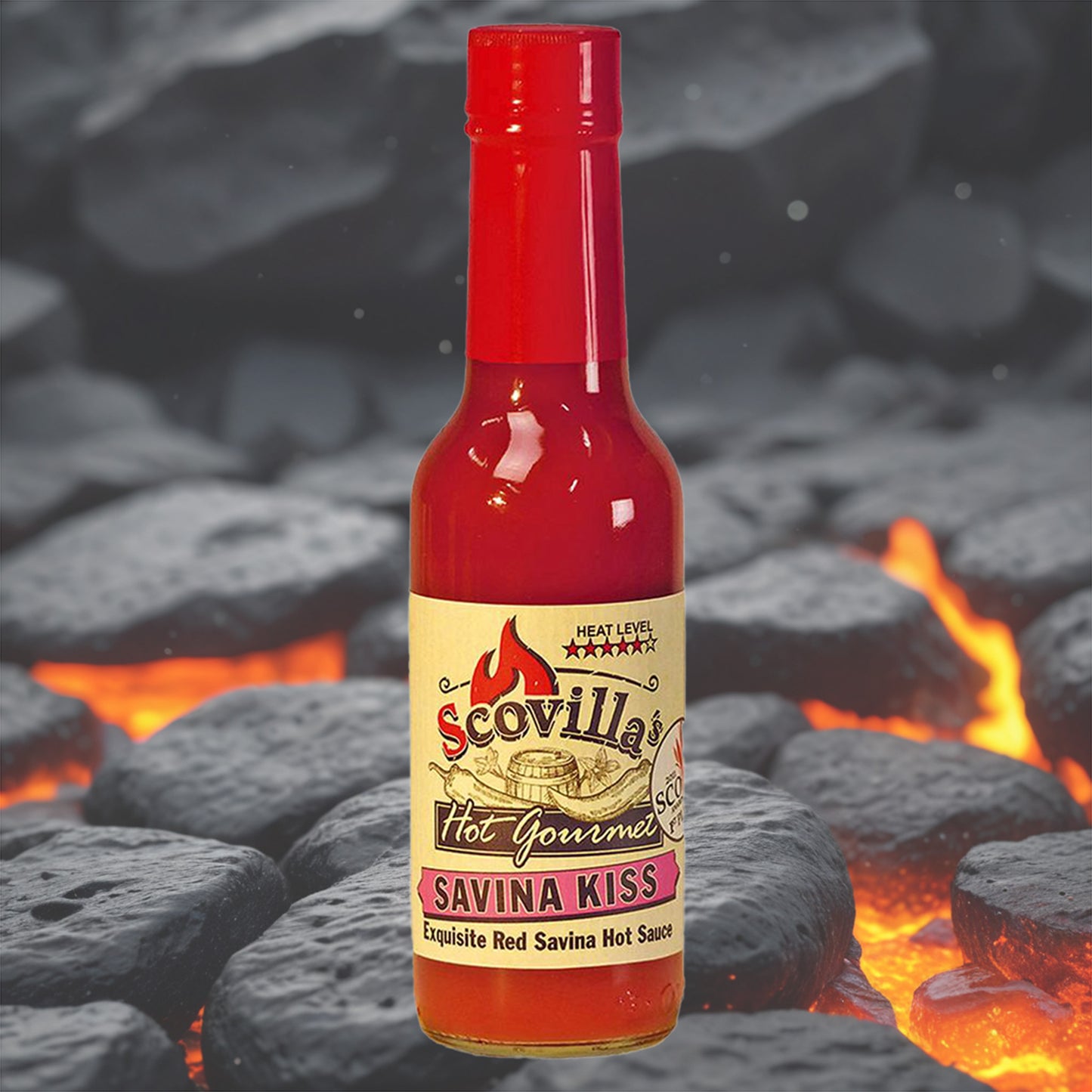 Scovilla Hot Gourmet SAVINA KISS Exquisite Red Savina Hot Sauce