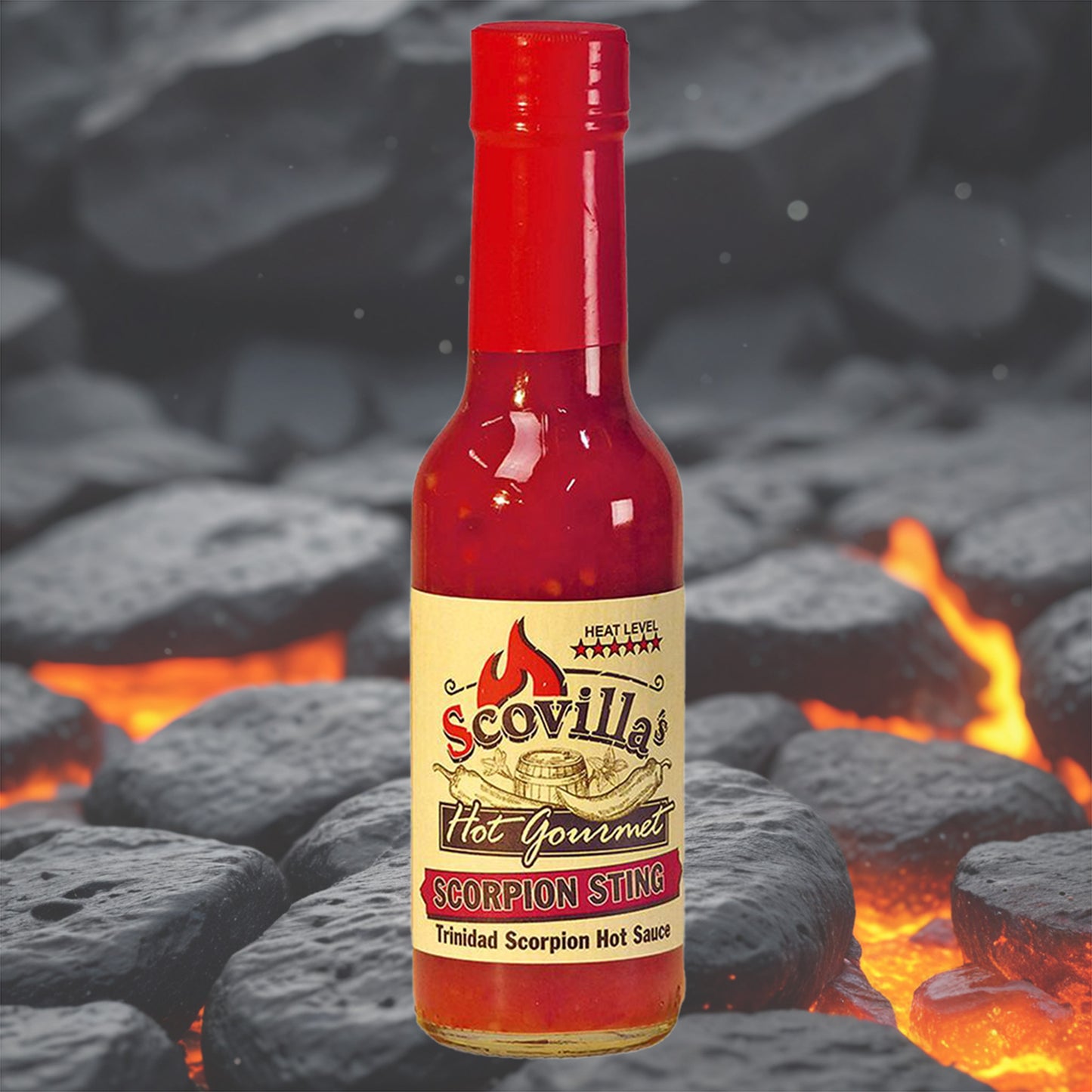 Scovilla Hot Gourmet SCORPION STING Trinidad Scorpion Hot Sauce