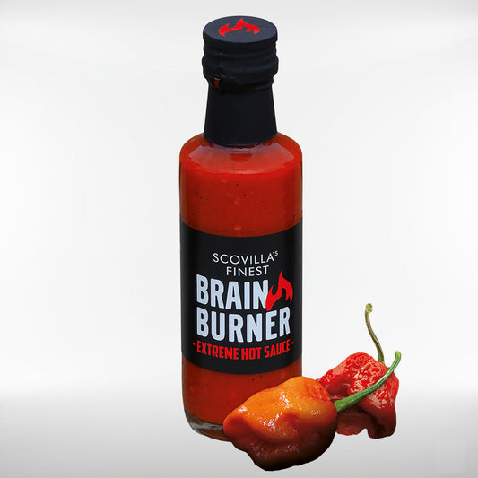 Scovilla Brain Burner mit Trinidad Scoprion Moruga und Carolina Reaper Chili