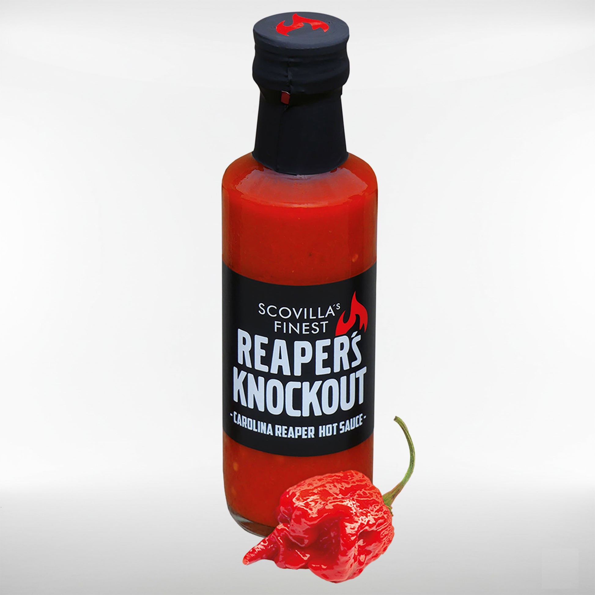 Scovilla Reaper's KnockOut Hotsauce mit Carolina Reaper Chili