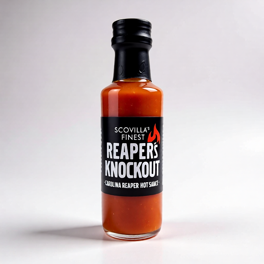 Scovilla Reaper's KnockOut Hotsauce mit Carolina Reaper Chili